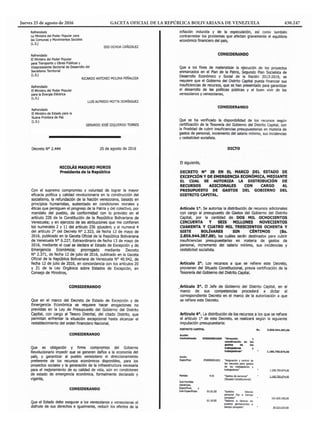 Jueves 25 de agosto de 2016	 GACETA OFICIAL DE LA REPÚBLICA BOLIVARIANA DE VENEZUELA	 430.247
 