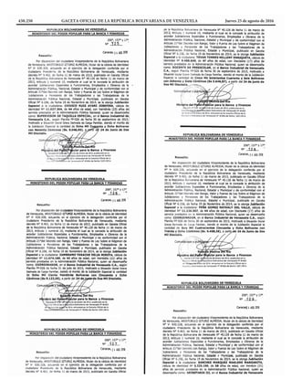 430.250 GACETA OFICIAL DE LA REPÚBLICA BOLIVARIANA DE VENEZUELA		 Jueves 25 de agosto de 2016
 