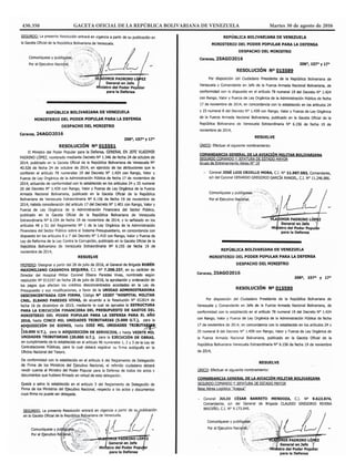 430.350 GACETA OFICIAL DE LA REPÚBLICA BOLIVARIANA DE VENEZUELA		 Martes 30 de agosto de 2016
 