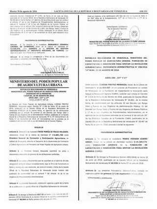 Martes 30 de agosto de 2016	 GACETA OFICIAL DE LA REPÚBLICA BOLIVARIANA DE VENEZUELA	 430.353
 