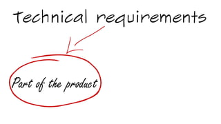 Part of the product
Technical requirements
 