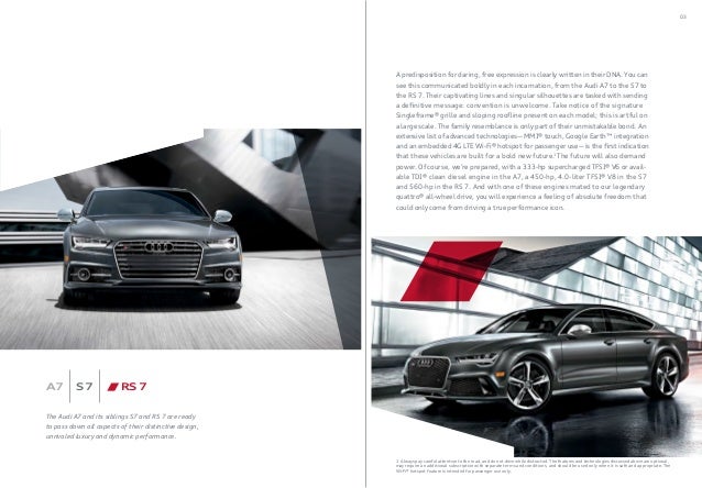 2016 Audi A7 Brochure Orange County Audi Dealer
