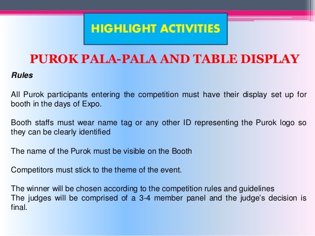 2016 Barangay Palaro Mechanics