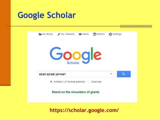 Google Scholar
https://scholar.google.com/
 