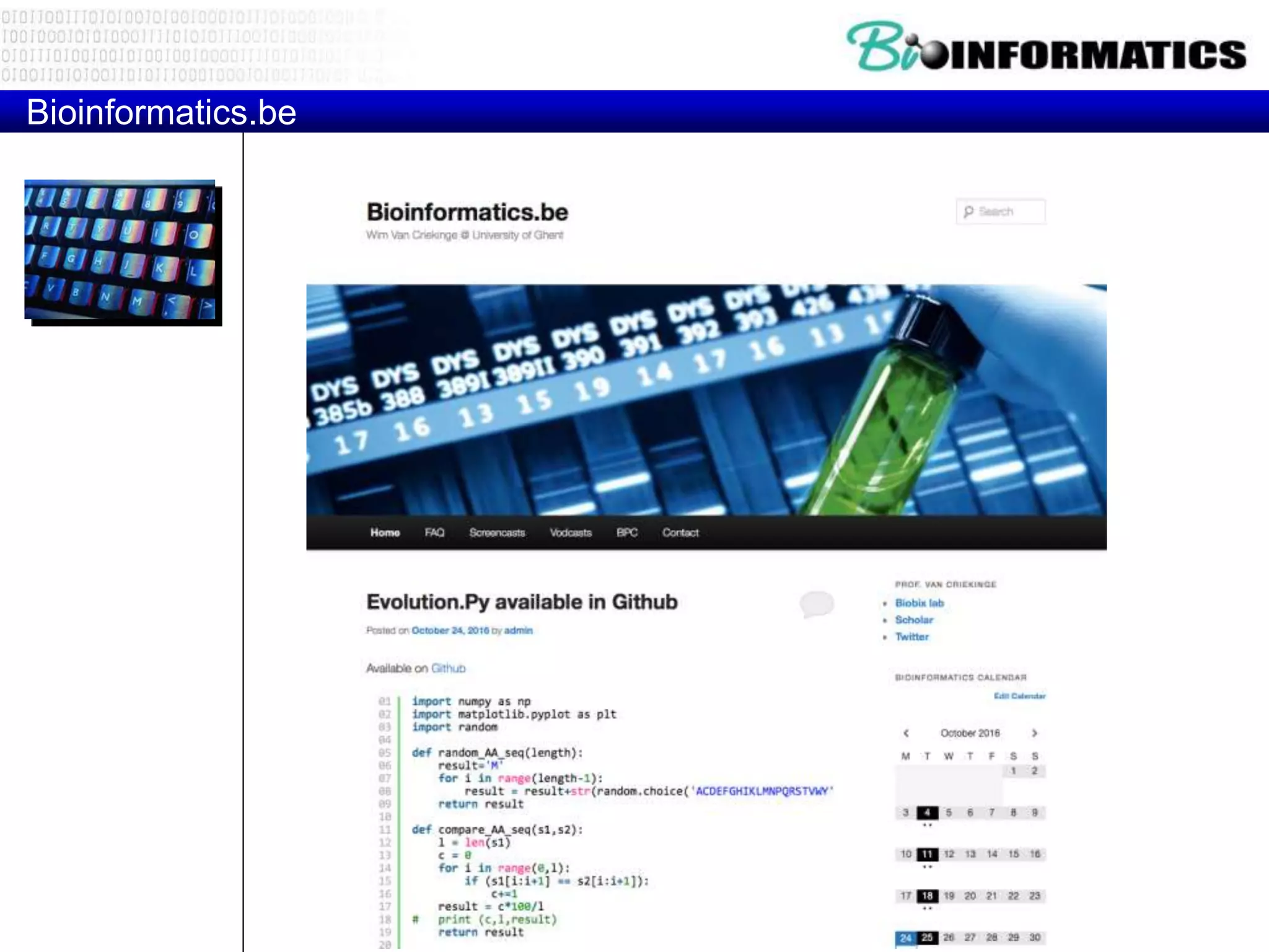 Bioinformatics.be
 