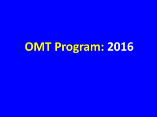 Submissions to OMT
Good news: 2nd highest total submissions, best ever in the States!
Anaheim down – but OMT's market shar...