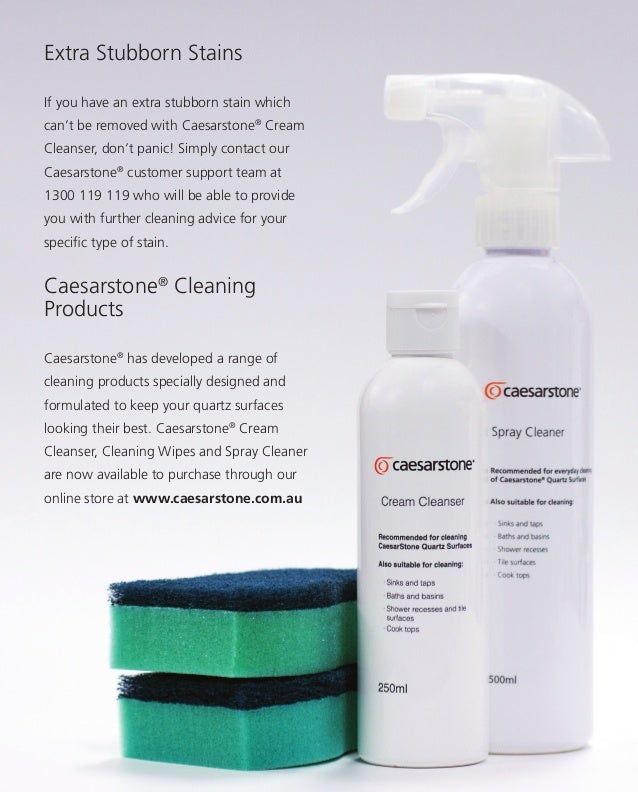 2016 Caesarstone Care and Maintenance Guide