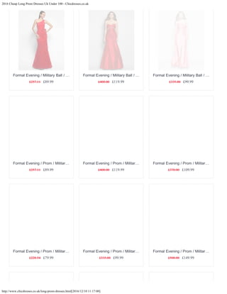 2016 cheap long prom dresses uk under 