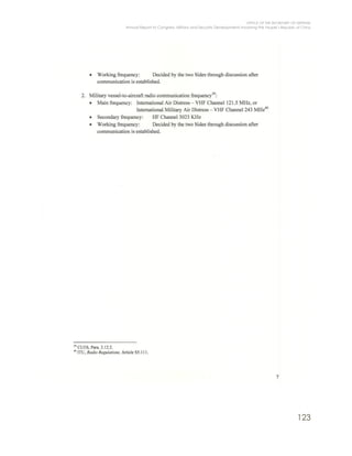 OFFICE OF THE SECRETARY OF DEFENSE
Annual Report to Congress: Military and Security Developments Involving the People’s Republic of China
123
 
