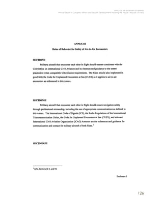 OFFICE OF THE SECRETARY OF DEFENSE
Annual Report to Congress: Military and Security Developments Involving the People’s Republic of China
126
 