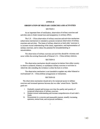 OFFICE OF THE SECRETARY OF DEFENSE
Annual Report to Congress: Military and Security Developments Involving the People’s Republic of China
140
 