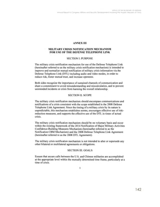 OFFICE OF THE SECRETARY OF DEFENSE
Annual Report to Congress: Military and Security Developments Involving the People’s Republic of China
142
 