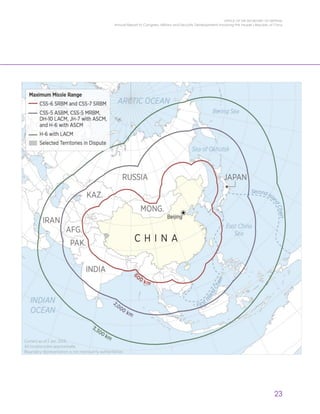 OFFICE OF THE SECRETARY OF DEFENSE
Annual Report to Congress: Military and Security Developments Involving the People’s Republic of China
23
 