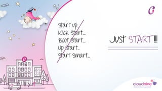 Start up…
Kick Start….
Boot Start….
Up Start…
Start Smart…
Just START !!!
 