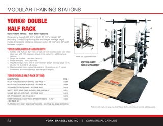 York Barbell Commercial Products Catalog - 2016 Version