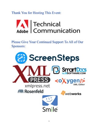 9
Thank You for Hosting This Event:
Please Give Your Continued Support To All of Our
Sponsors:
 
