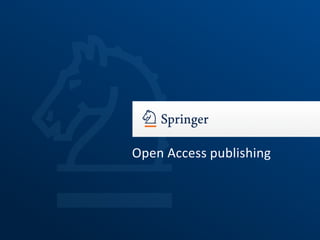 Open Access publishing
 