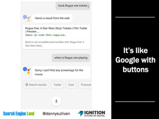 It’s like
Google with
buttons
 
