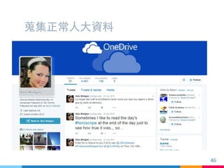 蒐集正常人大資料
46
 