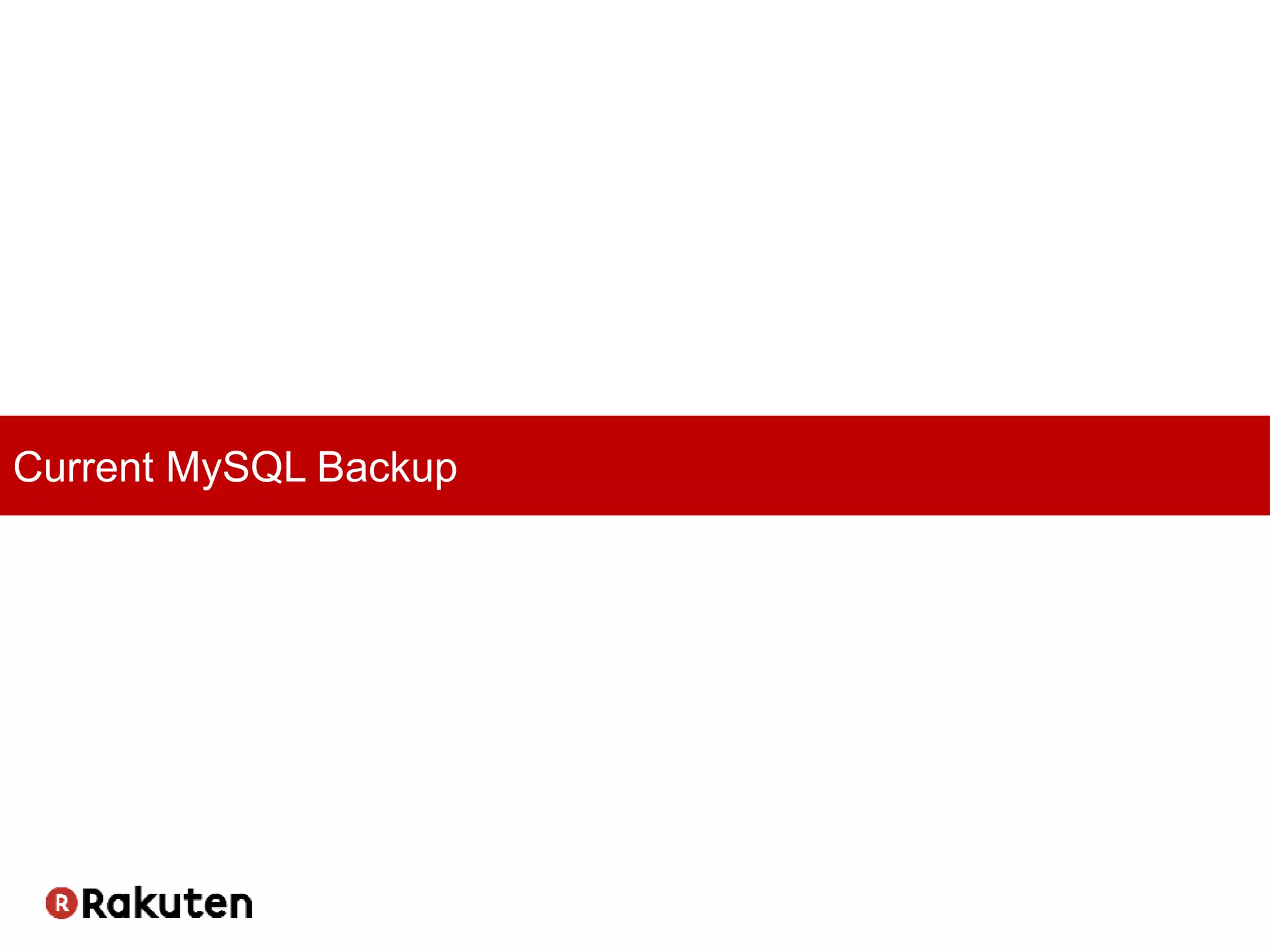 Current MySQL Backup
 