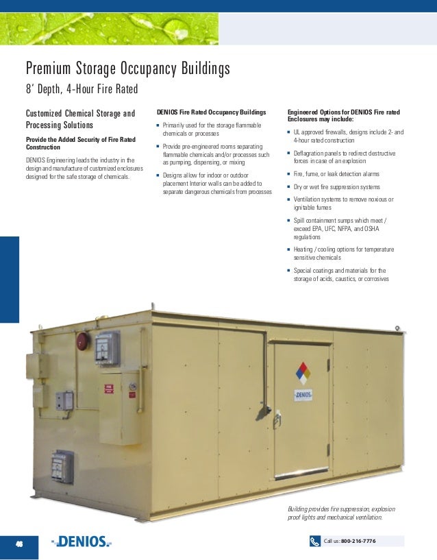 Introduction to Chemical Storage Occupancy Buildings