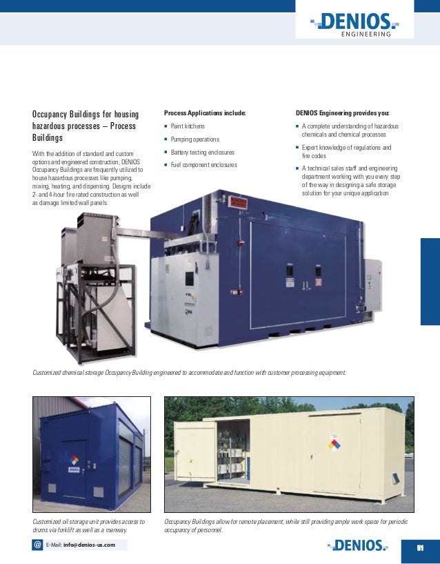 Introduction to Chemical Storage Occupancy Buildings
