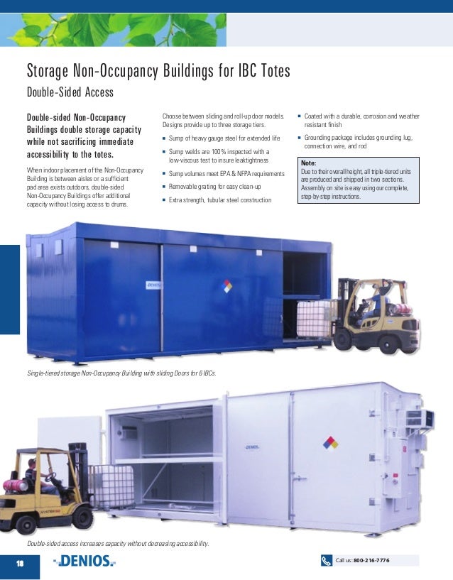 Introduction to Chemical Storage NonOccupancy Buildings