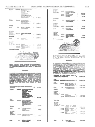Viernes 30 de diciembre de 2016		 GACETA OFICIAL DE LA REPÚBLICA BOLIVARIANA DE VENEZUELA		 433.121
 