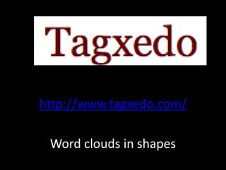 http://www.tagxedo.com/
Word clouds in shapes
 