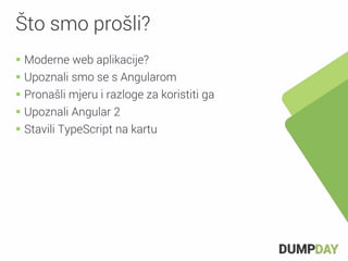 Angular 2 and TypeScript - 2016 Dump Day