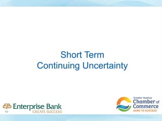 Short Term
Continuing Uncertainty
 