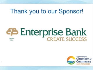 Thank you to our Sponsor!
 