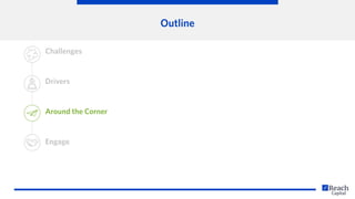 Outline
Challenges
Drivers
Around the Corner
Engage
 