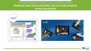 AROUND THE CORNER | Student collaboration anytime, anywhere
Students learn from each other and co-create projects
across b...