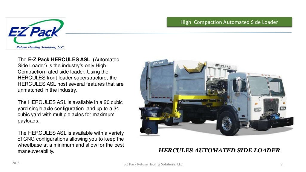 2016 EZ Pack Company Profile and Product Information