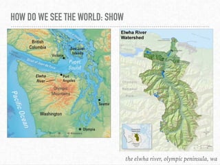 HOW DO WE SEE THE WORLD: SHOW
the elwha river, olympic peninsula, wa
 