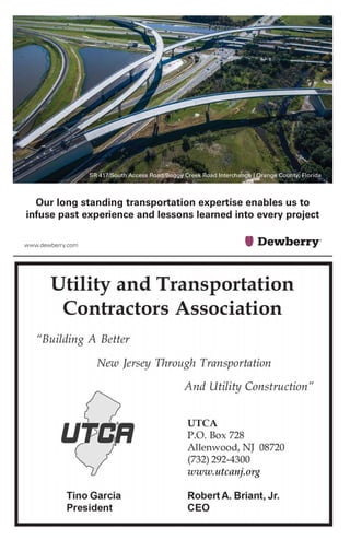 Our long standing transportation expertise enables us to
infuse past experience and lessons learned into every project
www.dewberry.com
SR 417/South Access Road/Boggy Creek Road Interchange | Orange County, Florida
 