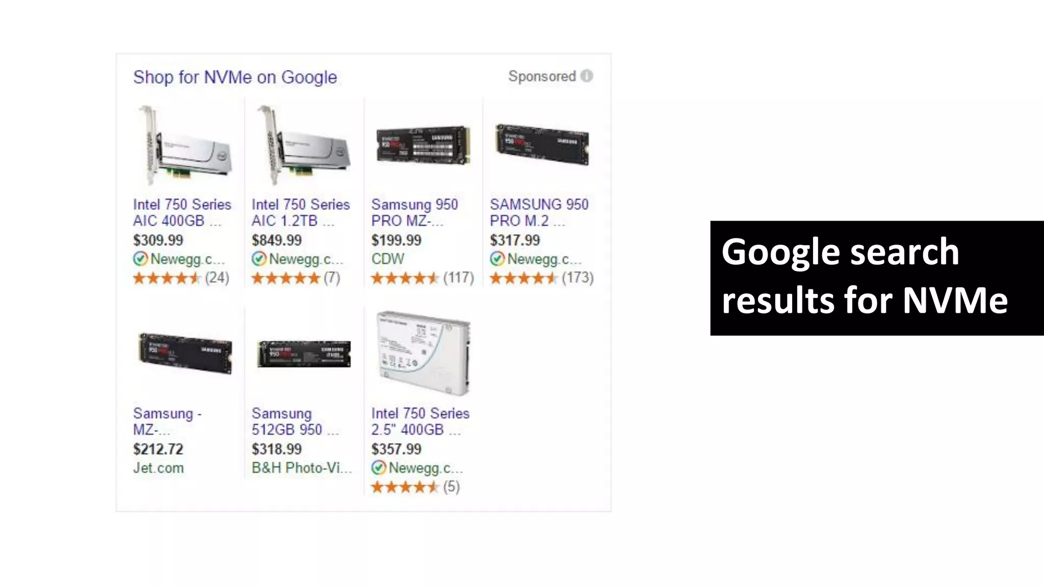 2016 Flash Memory Summit
Google search
results for NVMe
 