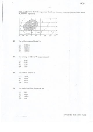 2016 CSEC GEOGRAPHY multiple choice past paper