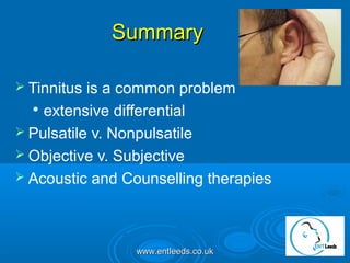 Practical ENT Problems in General Practise | PPT