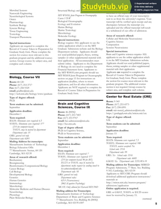 2016 Graduate Admissions | PDF