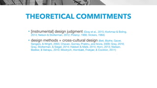 Designers’ Articulation and Activation of Instrumental Design Judgments in Cross-Cultural User Research