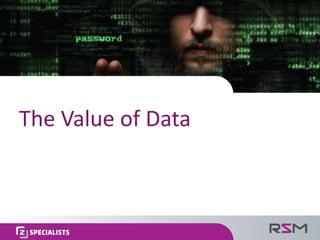 The	Value	of	Data
 