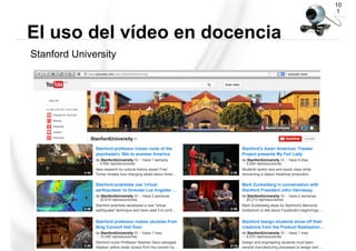 Stanford University
El uso del vídeo en docencia
10
1
 