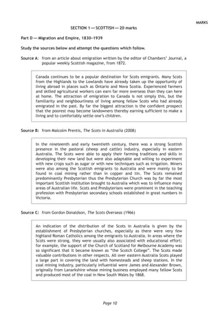 2016 higher history exam | PDF