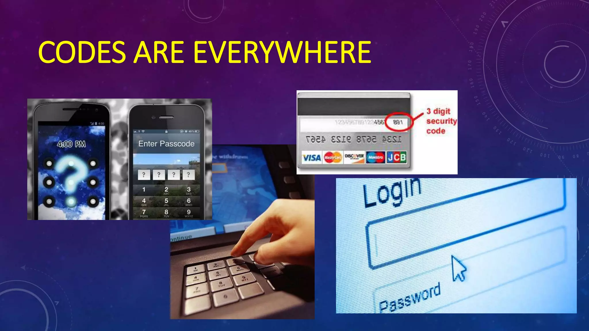 CODES ARE EVERYWHERE
 