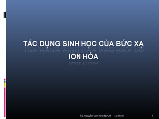12/11/16TS. Nguyễn Văn Kính BVCR 1
 