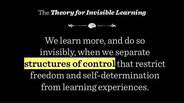 Dealing With Invisible Learning >> A Theory For Invisible Learning Dealing With Invisible Learning >> A Theory For Invisible Learning