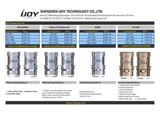 SHENZHEN IJOY TECHNOLOGY CO.,LTD
Add:3/F,13#Building,Hengmingzhu Tech.Industrial Park,Xiangxing Rd,Shajing,Baoan Dist,Shenzhen,P.R.China
Tel: 0086-755-33116778 Fax:0086-755-33115757 Website:www.ijoycig.com
IJOY Reaper Plus Coil
NiCr/SS316L Clapton-R1/Clapton-R2 NI200 ICC COIL
Quantity(Sets) Price Quantity(Sets) Price Quantity(Sets) PRICE Quantity(Sets) PRICE
50-200 US$1.40 50-200 US$1.50 50-200 US$1.40 50-200 US$1.70
201~500 US$1.35 201~500 US$1.45 201~500 US$1.35 201~500 US$1.65
501~2000 US$1.30 501~2000 US$1.40 501~2000 US$1.30 501~2000 US$1.60
2000~5000 US$1.20 2000~5000 US$1.30 2000~5000 US$1.20 2000~5000 US$1.50
0.4ohm 35-100w/0.3ohm 35-80w 0.5ohm 35-110W/0.2ohm 35-120W 0.5ohm 35-60W/SS316l 35-60W
Technical Specifications: Technical Specifications: Technical Specifications: Technical Specifications:
>> Healthy and Environmental
>>Filtering impurities
>>Dry hit prevention
>>Huge vapor cloud
>>Without cotton design
>>High-temperature resistant
>>Best feeling taste >> Long Lifespan
>> 316L stainless steel，suitable for direct
to lung style vaping
>> Clapton coils will provide more surface
area compared to standard coil design,
greater vapor production which gives a
noticeable increase in flavor.
Nickel 200 Dual Coil
Temperature Sensing Capacity
No Burnt Taste
www.ijoycig.com
 