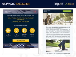 ФОРМАТЫ РАССЫЛКИ
 
